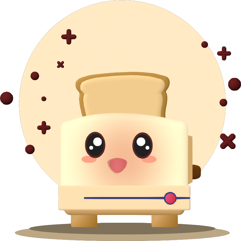Solid Toast Mascot